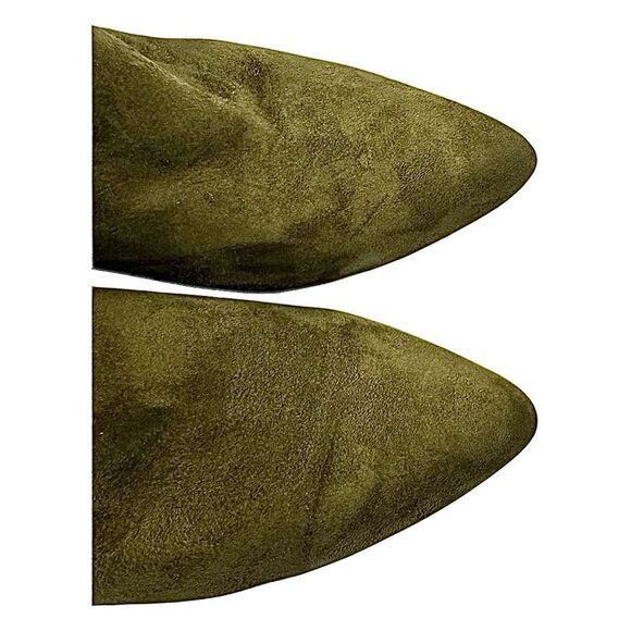 Steven by Steve Madden Women's Green Suede Maliik Bootie 8 Medium Pre-Owned - Picture 7 of 10